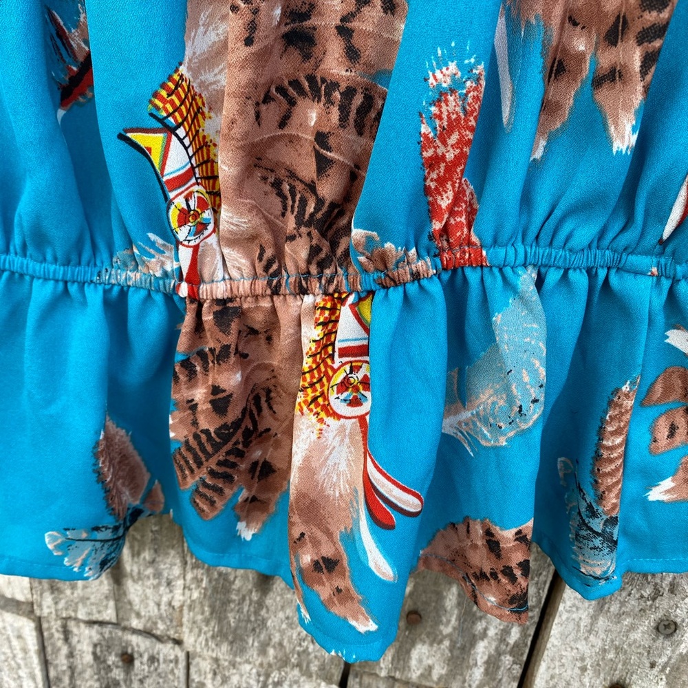 Cowgirl Legend Large Indian Headdress Long Top. Western Cowgirl Rodeo - Picture 3 of 9